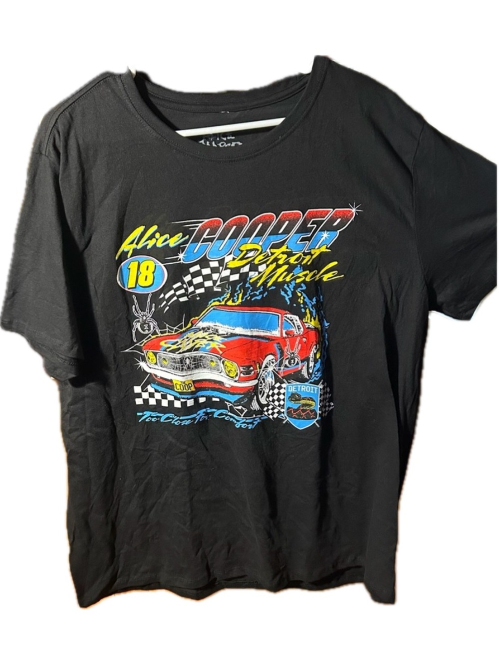 Alice Cooper Detroit Muscle Rock Graphic 2021-2022 Concert Tour T-Shirt size XXL